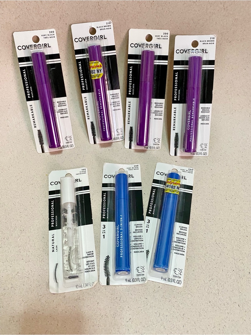 Covergirl Professional Mascara Lot of 7
